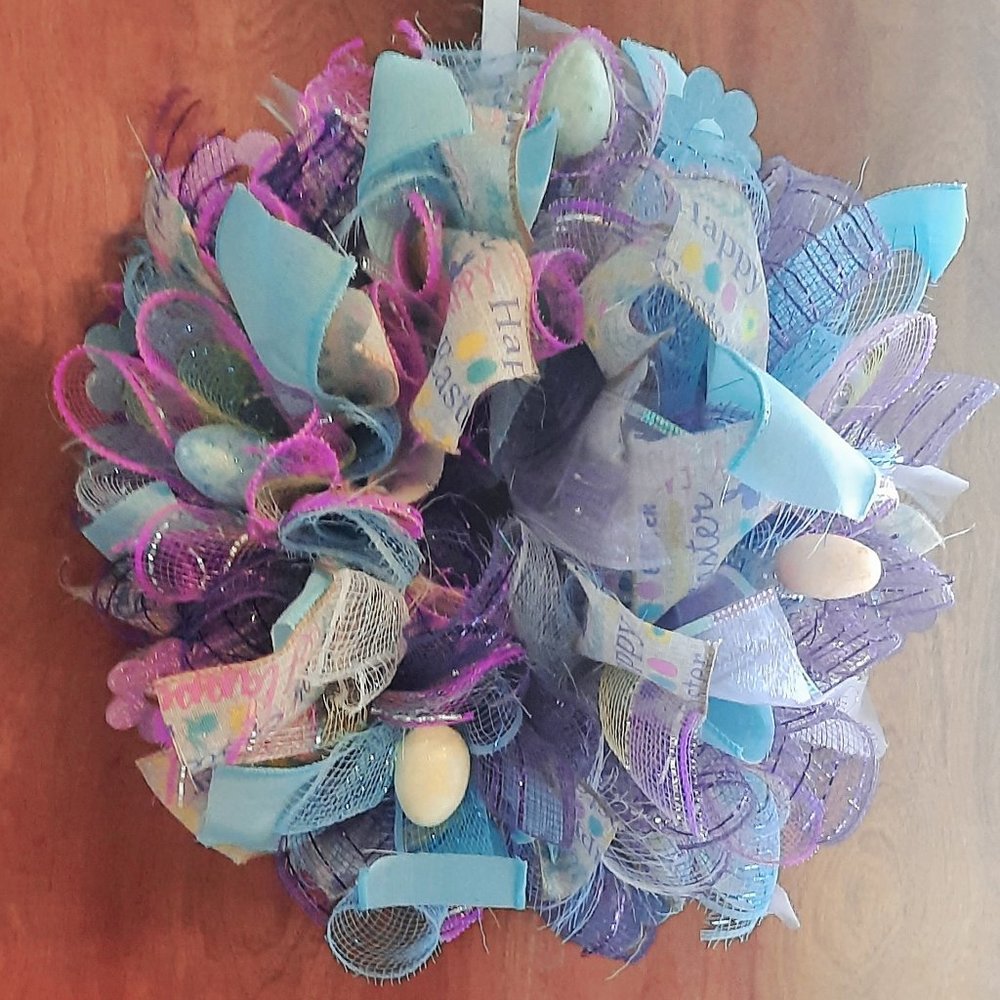 Handmade easter wreath